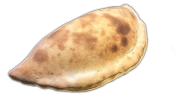 Gevulde pizza met kaas, shoarmavlees, kipfilet, paprika en ui 